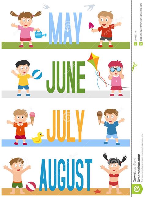 Months Banners With Kids 2 Clipart Panda Free Clipart Images