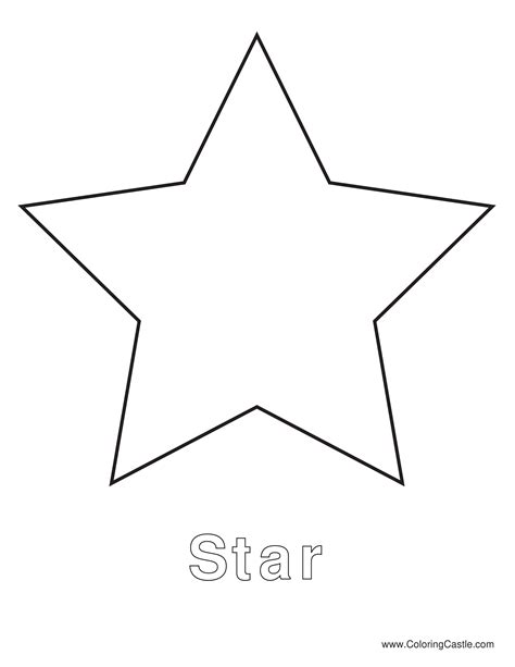 Simple Star Pdf Template Christmas Star Star Template Star