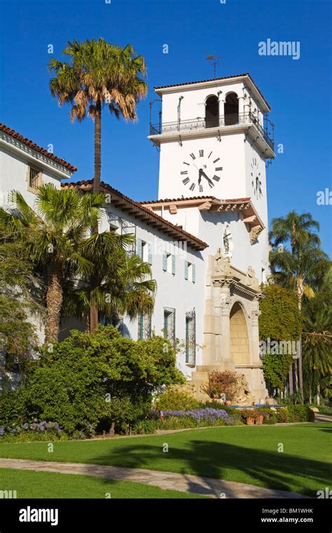 Clock Tower Santa Barbara County Courthouse Santa Barbara California