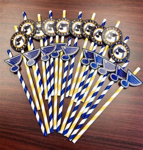 St Louis Blues Straw Toppers St Louis Blues Party