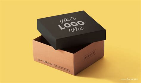 Packaging Box Mockup Design Psd Mockup Download