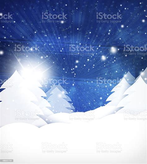 Winter Christmas White Snow Blue Design Stock Illustration Download