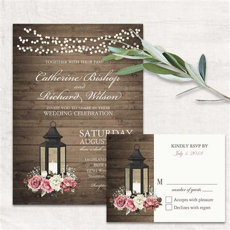 2017 Wedding Invitations Trends Metal Lanterns As Decor