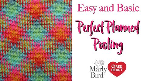 Planned Pooling Made Easy With Moss Stitch New Yarn By Red Heart
