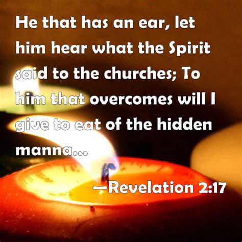 Revelation 217 He That Has An Ear Let Him Hear What The Spirit Said