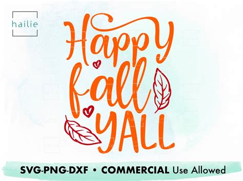 Happy Fall Yall Svg Fall Svg Autumn Svg Thanksgiving Svg Etsy