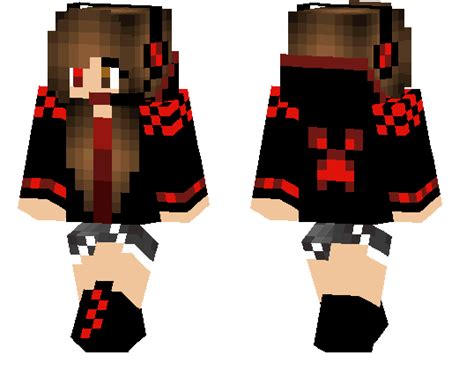 Red Girl Minecraft Pe Skins