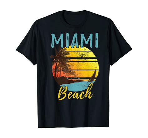 Miami Beach Florida Summer Vacation T Shirt Clothing