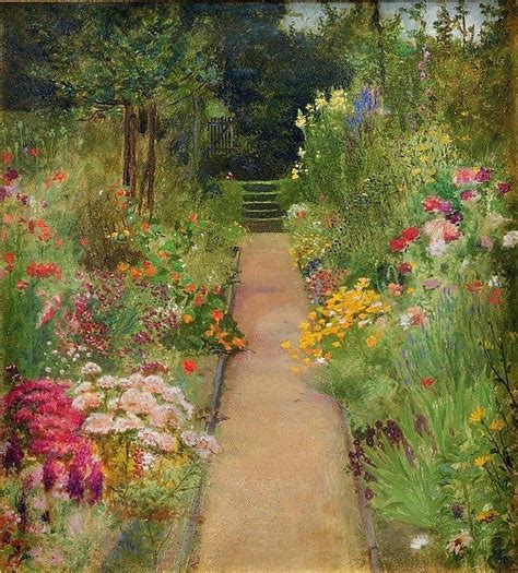 Wolfram Onslow Ford Mothers Garden Peinture De Jardin Art Des