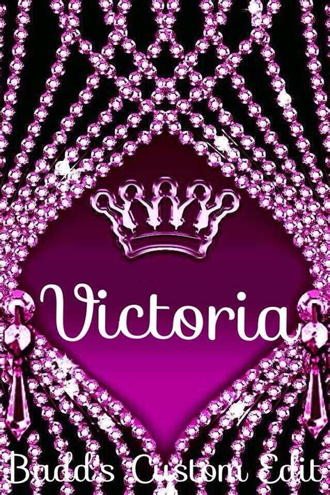The Name Victoria In Glitter