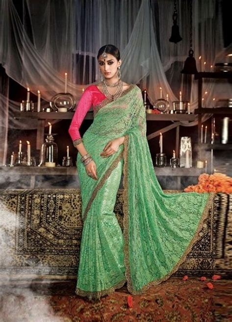 How To Look Gorgeous In Your Lace Saree The Celeb Way Saree Designs Party Wear Sarees