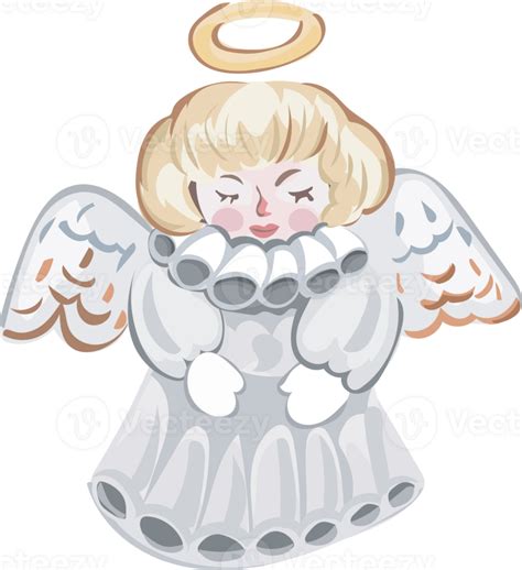Christmas Angel Cartoon Illustration Transparent Background 35589098 Png