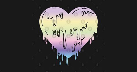 Pastel Goth Dripping Heart For Pastel Goth Lover Pastel Goth Dripping