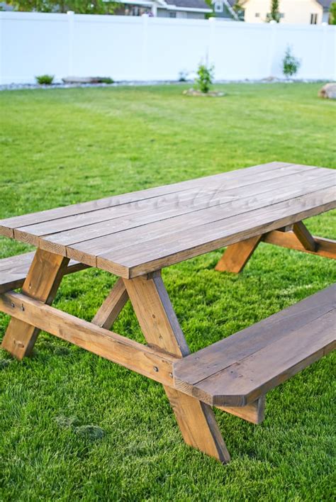 Easy Diy Picnic Table Taste Of The Frontier