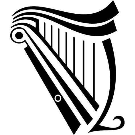 Harp Image Free Vector Harp Vector Free Irish Harp Tattoo