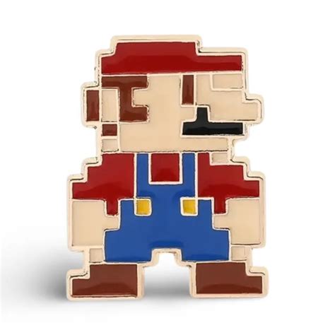 Super Mario Bros Enamel Pin 1 X 75 Pixel Art Design 749 Picclick