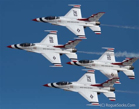 Usaf Thunderbirds Flying F16 Nellis Afb Nevada 014 Flickr