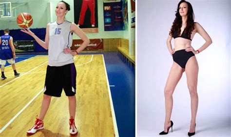Basketball Olympic Medallist Wants To Become World S Tallest Model World News Express Co Uk