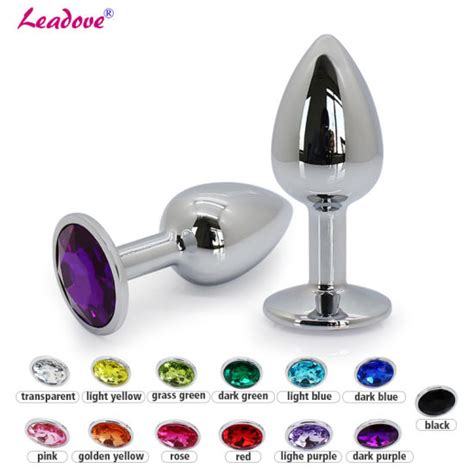 China Stainless Steel Metal Anal Plug Sex Toy Jewelled Butt Plug