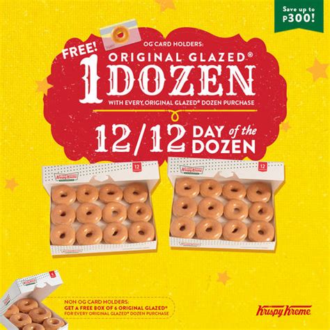 Save Up To ₱300 On Krispy Kreme Day Of The Dozen December 12 Only