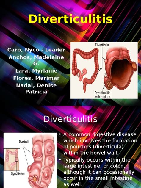 Case Study Diverticulitis1pptx Clinical Medicine Medical Specialties