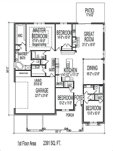 21 Awesome 2500 Square Foot House Plans Pictures One Level House