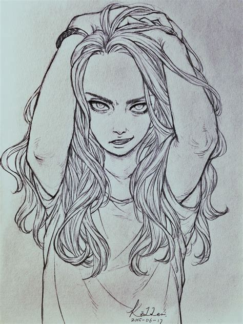 Angry On Behance Girl Drawing Sketches Pencil Drawings Cartoon Drawings Sketches Character