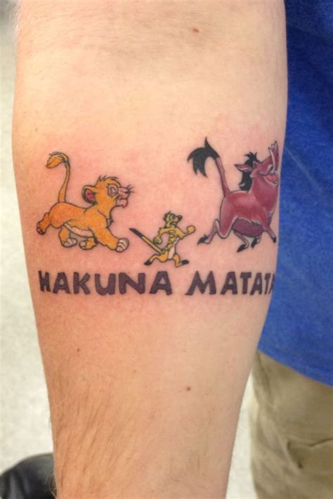 Pin By Roy Meyers On Tattoo Disney Tattoos Hakuna Matata Tattoo