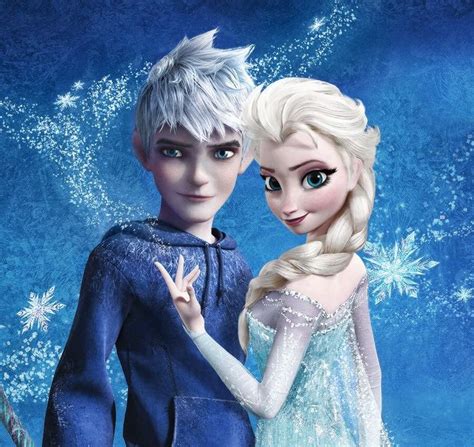 two frozen people standing next to each other