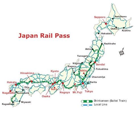 Japan Jr Train Map