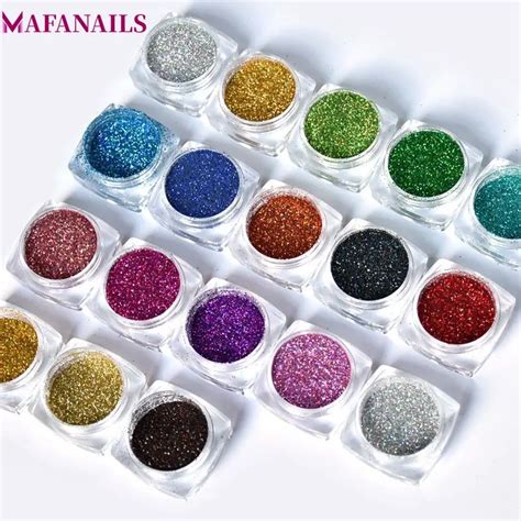 18potslot 5gpot Holographic Glitter Powder Ultra Fine Laser Holo Nail