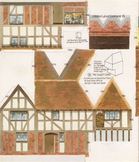 Toys And Stuff Kelloggs Uk Paper Village Sheet 2 Pt 2 Butcher Shop