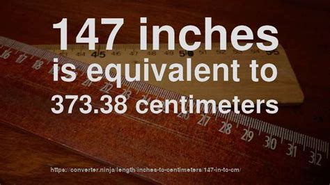 147 In To Cm How Long Is 147 Inches In Centimeters Convert
