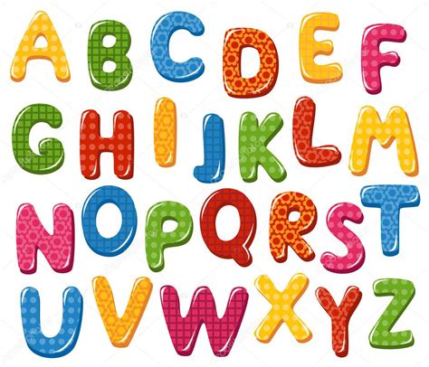 Colorful Alphabet Colorful Alphabet Letters Stock Vector Tatus