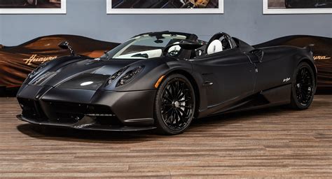 Matte Black Pagani Huayra Roadster Is A Batmobile For The Street