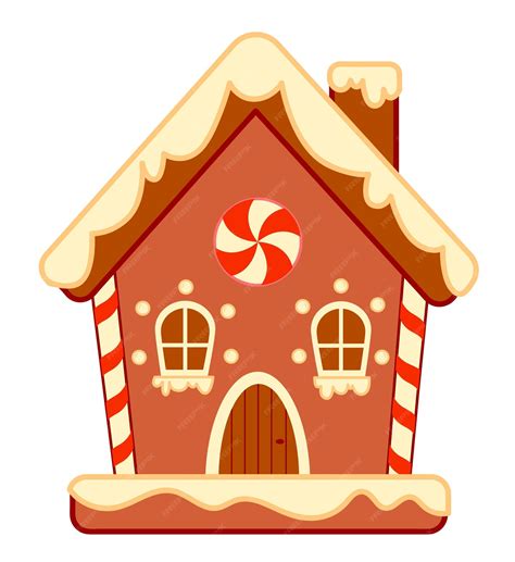 Premium Vector Christmas Cartoons Clip Art Gingerbread House Clipart