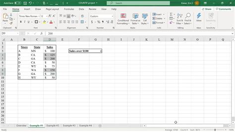 How To Use The Countif And Countifs Functions In Microsoft Excel Youtube
