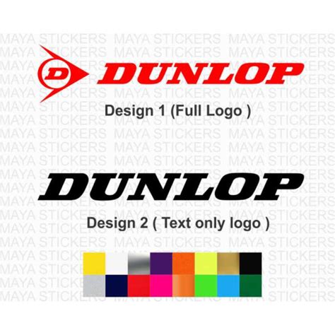 Dunlop Tires Logo Stickers In Custom Colors And Sizes