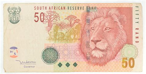 Great Artwork South African Rand Bank Note Collectible Currency