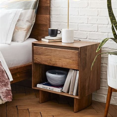Anton Solid Wood Bedside Table | west elm Australia