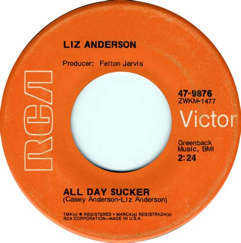 Liz Anderson All Day Sucker 1970 Vinyl Discogs