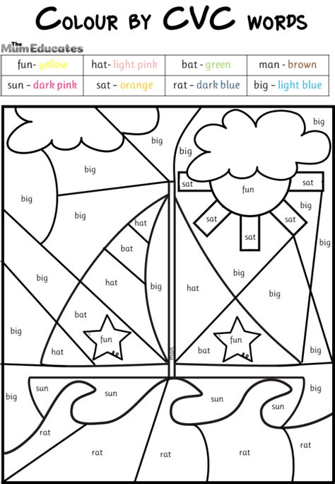Free Summer Colour By Code Worksheets The Mum Educates