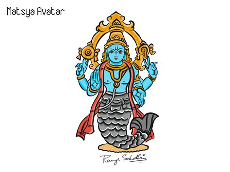 Matsya Avatar By Ramya Seshathri On Dribbble