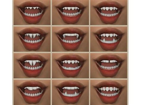 Uxuie Teeth Downloads Sims 4 Anime Sims 4 Sims