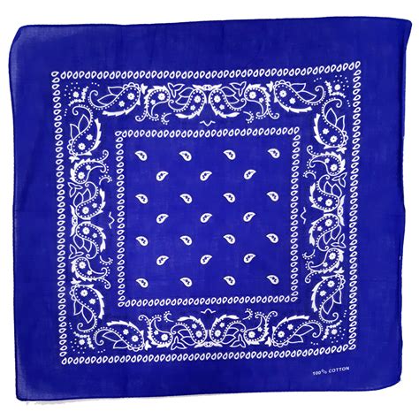 Blue Paisley Bandanas Bandana Shop