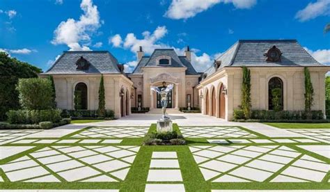 Million French Chateau Inspired Waterfront Home In Jupiter FL Homes Of The Rich