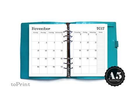 Monthly Calendar In Handwritten Or Script Pecan Sandies