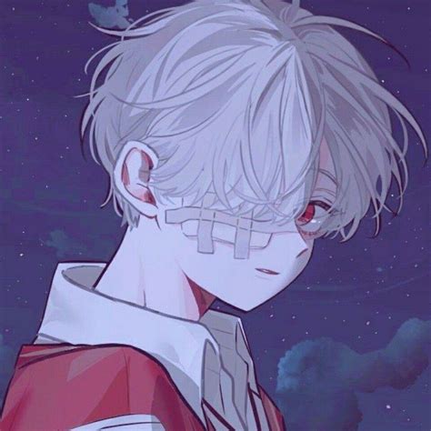 An Anime Character With Blonde Hair And Glasses Looking At The Sky In