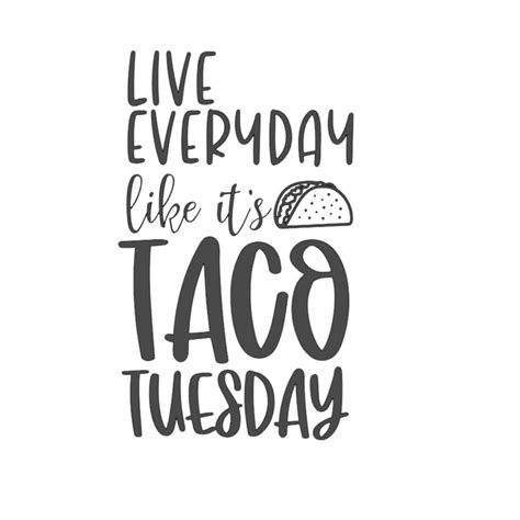 Taco Tuesday Svg File Etsy