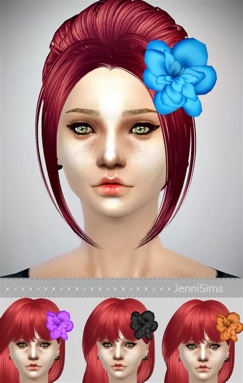 Ts4 Clothing And Accesories Sims 4 Sims Flowers In Hair
